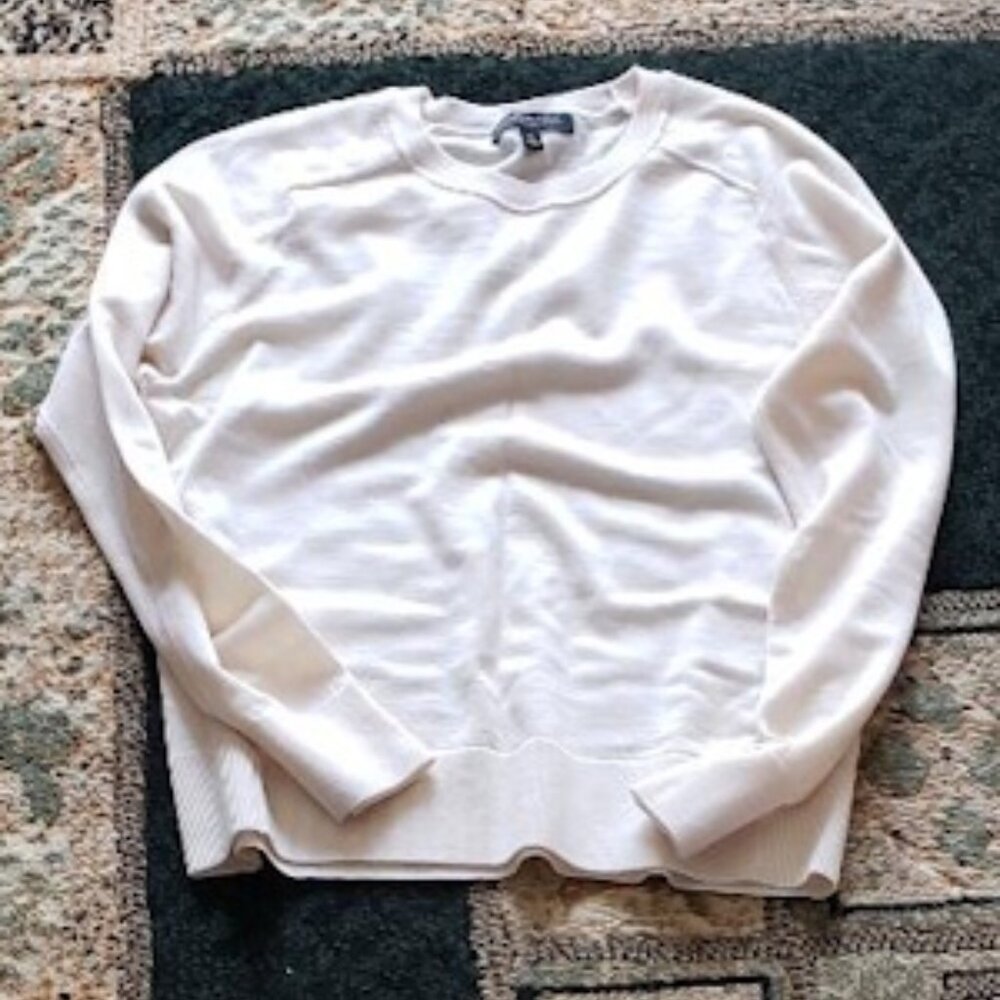 Banana Republic White Wool Spring Sweater